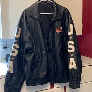 Men’s Leather USA jacket